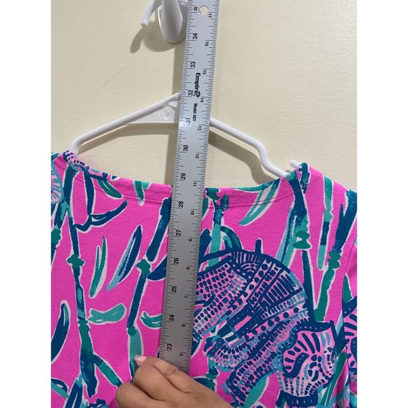 Lilly Pulitzer Kids Mini Sophie Dress Mandevilla Pink Elephant Dress Sz xl - Picture 4 of 9